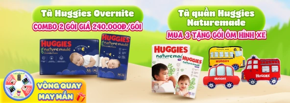 Banner tã Huggies Naturemade T7